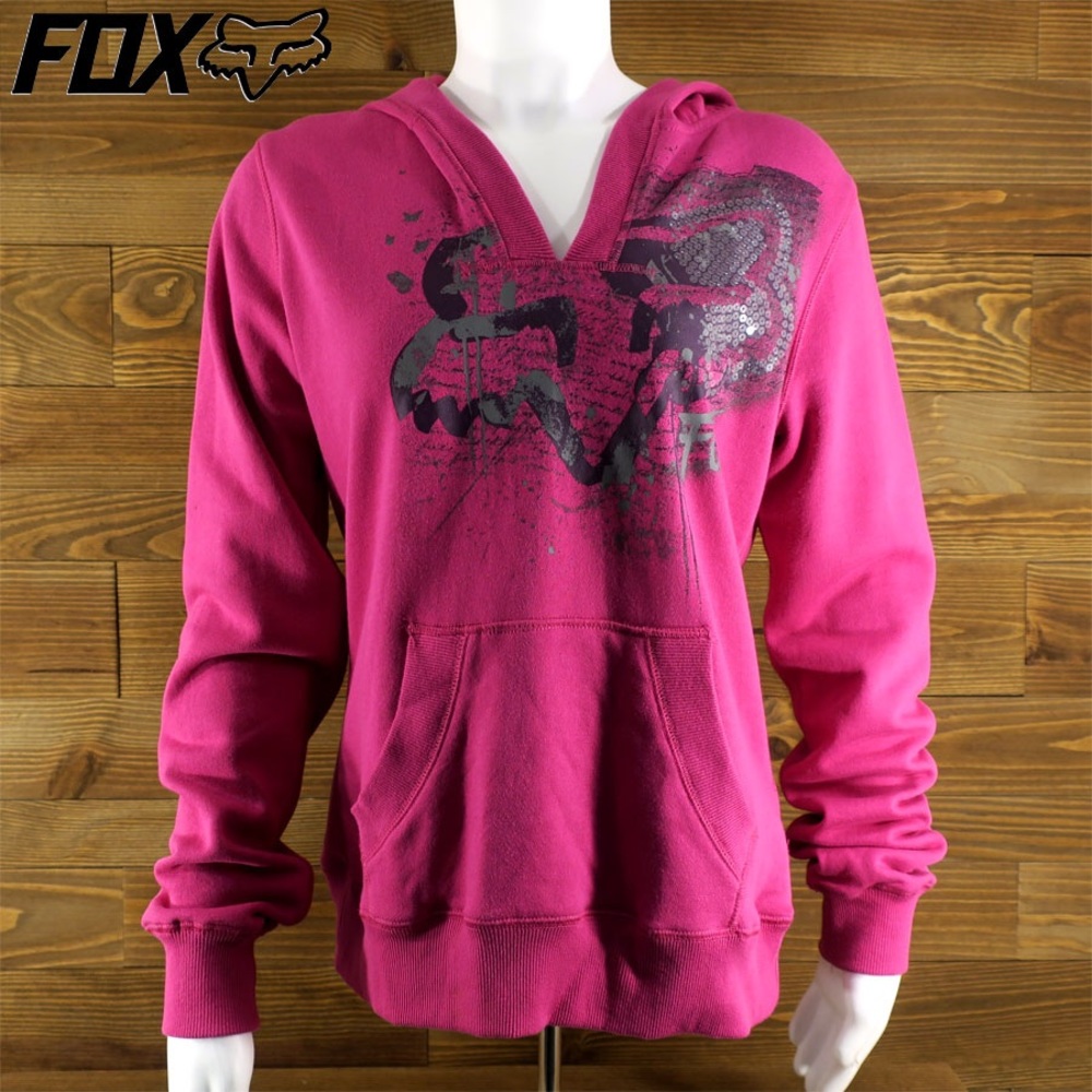 Fox Hoodie / SweatShirt with Sequins.